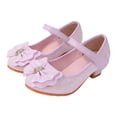 thumbnail image 6 of Staki Toddler Dress Shoes Girl Girls Dress Shoes Girl Closed Toe Cross Strap Wedding Party Mary Jane Little Big Kid Red,9 Toddler, 6 of 7