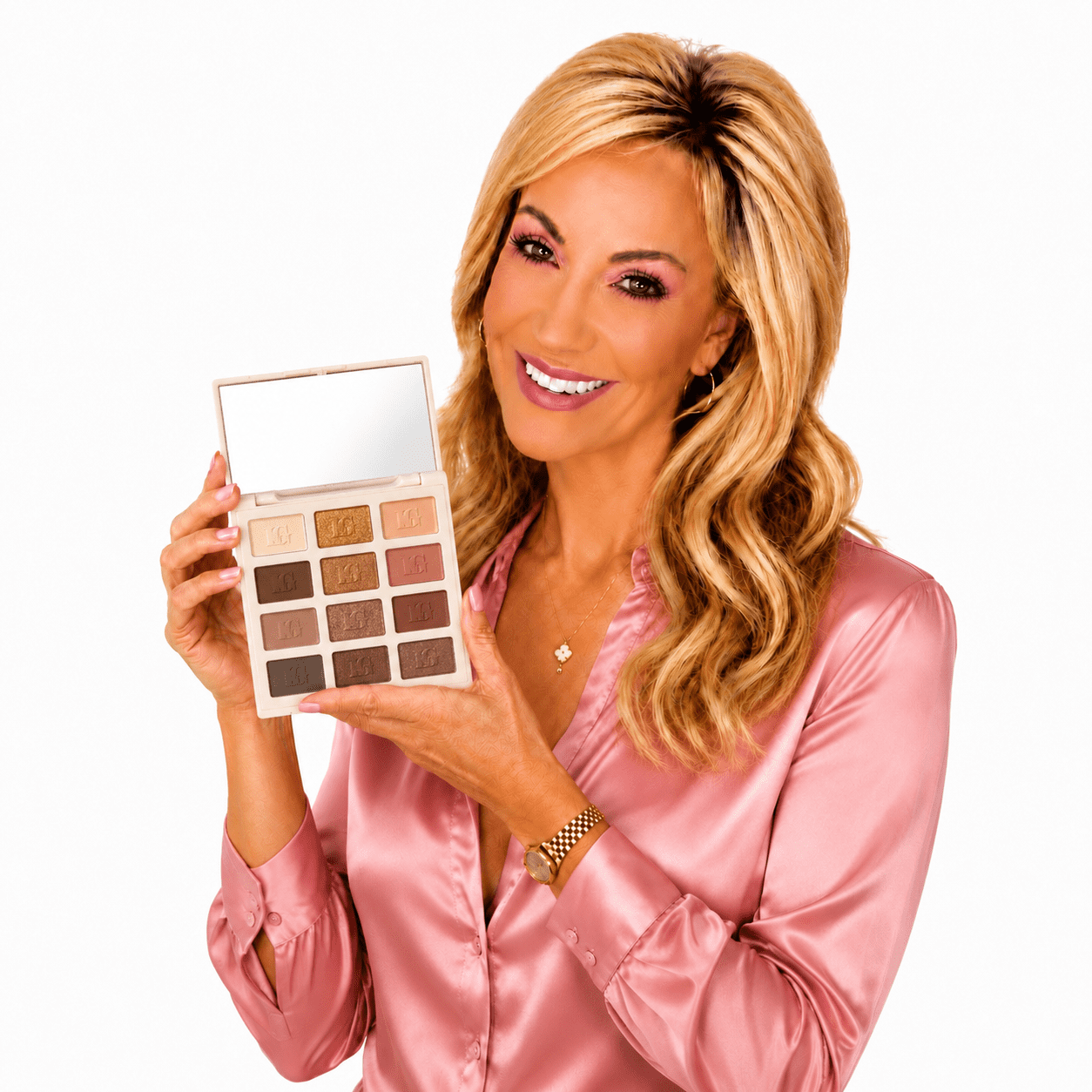 Laura Geller Nude Attitude Barely Burnished 12 Multi-Finish Eyeshadow Palette Neutral Nude Shades