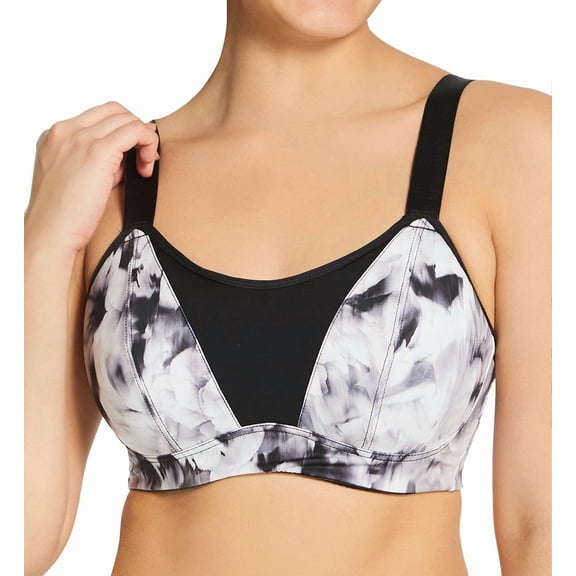 Women's Pour Moi 97003 Energy Empower Convertible Underwire Sports Bra (Mono Floral 36E)