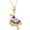 Yellow, variant on Women's Red and White Enamel Yellow Silver Dancer Necklace