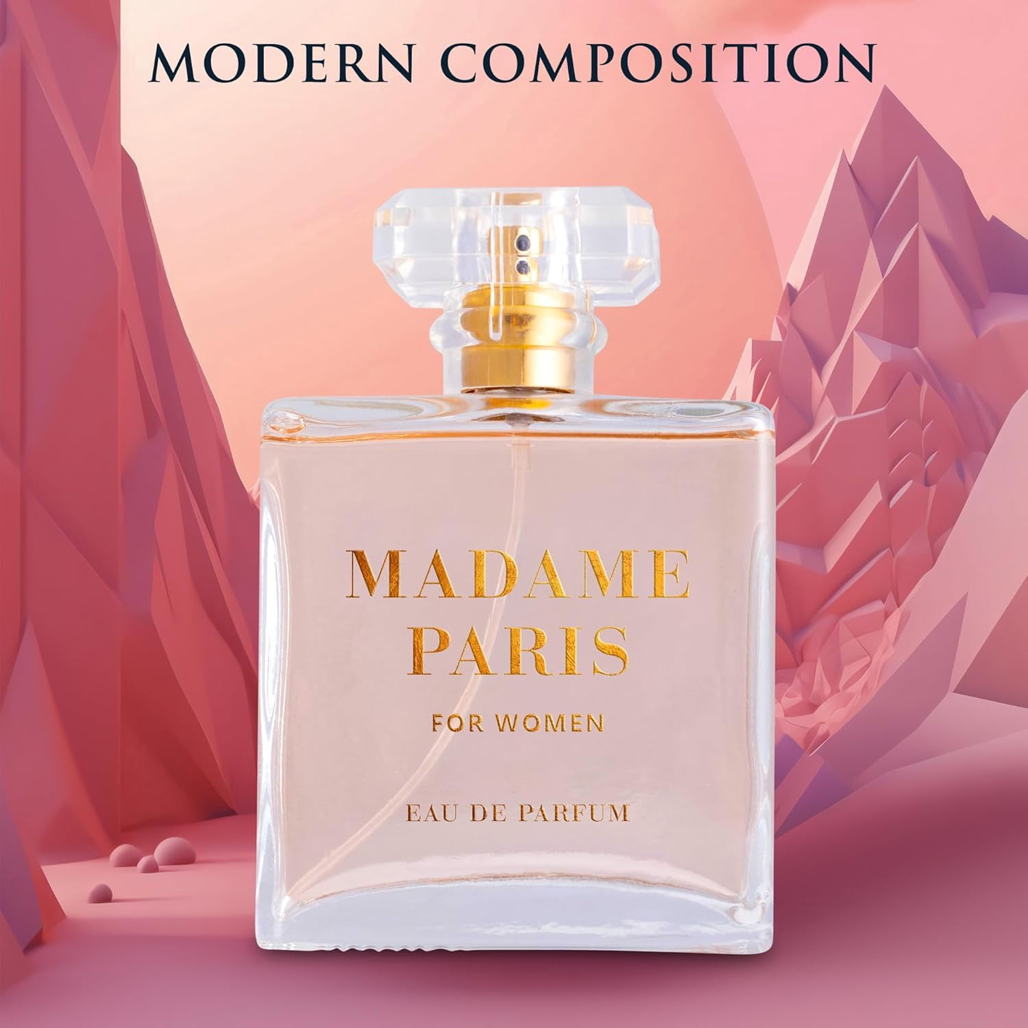 Madame Paris Eau De Parfum for Women, 3.4 oz – Floral, Ambery Scent, Cruelty-Free Perfume