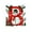 B, variant on Holloyiver Snowman Initial Christmas Ornaments, 26 Alphabet Letters Ornaments for Christmas Tree, Small Acrylic Christmas Ornaments DIY Craft Hanging Pendants Decorations
