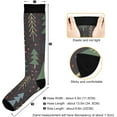 thumbnail image 3 of GZHJMY Christmas Tree 20-30mmHg Compression Socks for Men & Women, Knee High Stockings for Running, Sport, Hiking & Travel, 3 of 7