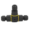 thumbnail image 1 of Peahefy Underground Cable Junction, 3 Pin Junction Box,IP68 Waterproof T-shape 3 Pin Junction Box Underground Cable Sleeve Connector, 1 of 8