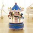 thumbnail image 2 of Carousel Music Box Rotate Rotation Romantic Carousel Handicraft Music Box Gifts, 2 of 9