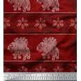 thumbnail image 1 of Soimoi Cotton Voile Fabric Floral & Elephant Block Decor Fabric Printed Yard 56 Inch Wide, 1 of 1