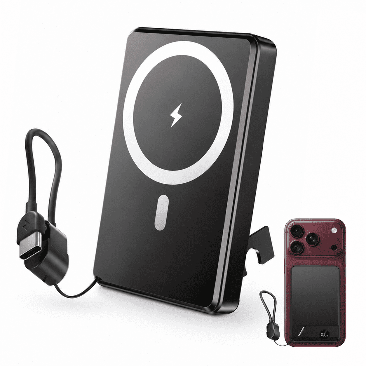 Magnetic Wireless Portable Charger, 10000mAh Power Bank 22.5W Fast