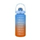 thumbnail image 1 of Botella de agua deportiva universal 2L | Jarra grande de hidratación de plástico sin BPA de 2000 ml con marcadores motivadores y tapa abatible con bloqueo | Para hombres Mujeres Gimnasio Ciclismo, 1 of 7
