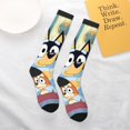 thumbnail image 6 of Saiise Bluey Funny Socks Men Women Boys Kids Adults Novelty Graphic Crew Tube Socks Crazy Design Casual Dress Socks for Sports,Running,Travel, 6 of 7