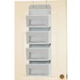 thumbnail image 1 of Over Door Hanging Organizer Fabric Storage Bag with 4 Compartment for Toy Magazine Hat Gray, 1 of 5