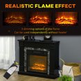 thumbnail image 4 of HOMCOM Cheminée Électrique avec Flamme Réaliste, Température Réglable, 4 of 10