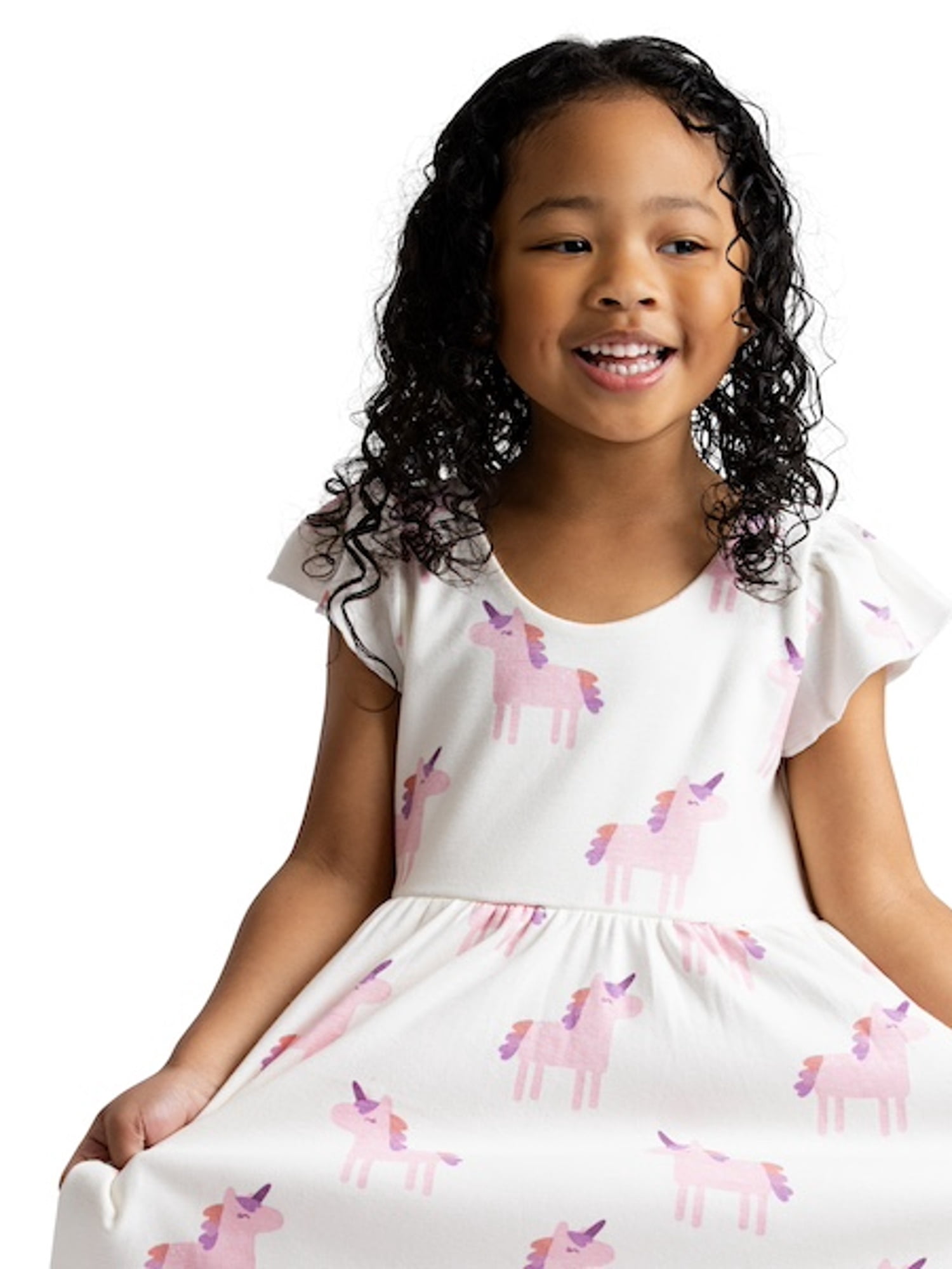 M+A by Monica + Andy Organic Cotton Short Sleeve Let's Dance Dress and Legging Set for Toddlers, Sizes 12-18M-5T