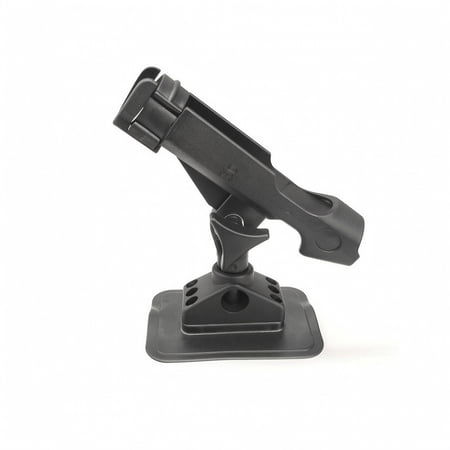 Dickly Adjustable Fishing Rod Base Mount Low Snag Flush Plate Robust Nylon for Kayak Fishermen and Small Craft Owners