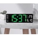 thumbnail image 2 of Reloj digital, pantalla de hora y temperatura, reloj de diseño moderno con regulador automático de brillo para adaptación de día a noche, temporizador y función de cuenta regresiva para una, 2 of 5