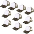 thumbnail image 2 of 10 PCS Sublimation Blank Trucker Hats, Comfortable Polyester Mesh Trucker Hats, Unisex Mesh Baseball Snapback Caps, Summer Mesh Caps for Men Women, 2 of 7