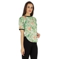 thumbnail image 3 of Inkmeso T-shirt à Col Rond pour Femme à Imprimé Regular Fit Haut-Bas, 3 of 7