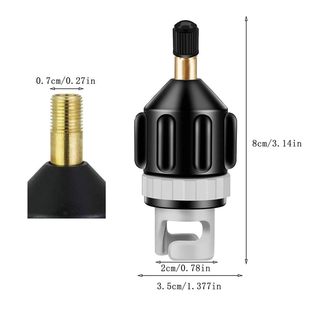 JJKBVCLO Adapter Dinghy Adapter Head Plug Air Converter Standard Conventional Air Adapter For Inflatable Rowing Boat Stand Up Paddling Board