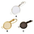 thumbnail image 2 of ziyahi Earring Setting Blank Base DIY Craft Jewelry Ear Stud Replacement Handicraft Making Finding Professional Silver Gold, 2 of 6