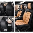 thumbnail image 2 of Front Set Car Seat Covers Fit for Infiniti 97% Car Models Faux Leather Full Coverage Car Seat Cushions Anti-Slip Car Interior Accessories(Black+Orange,Standard)Universal Fit, 2 of 6