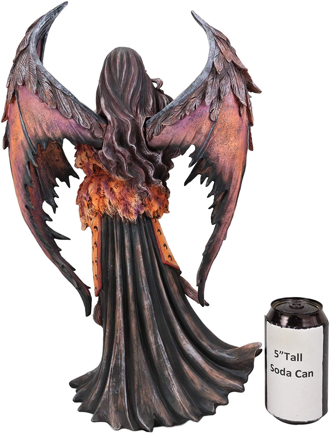 Ebros Amy Brown Large Gothic Autumn Fall Fire Bat Winged Elf Fairy Statue 17"H - image 3 of 4