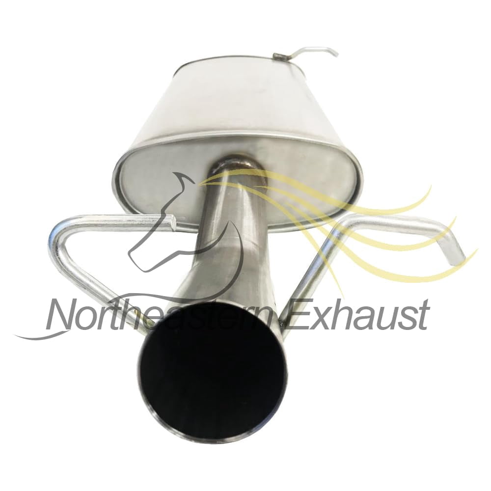 Northeastern Exhaust Muffler with Hangers Fits 1996-1997 Chevrolet S10 2.2L, 1996-1997 GMC Sonoma 2.2L & 1996-1997 Isuzu Hombre 2.2L - Direct Fit | Stainless Steel