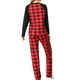 thumbnail image 4 of Sonducket Pijamas navideños Familia a juego Vacaciones Navidad Loungewear Cuadros Manga larga Pijama MUJER M, 4 of 6