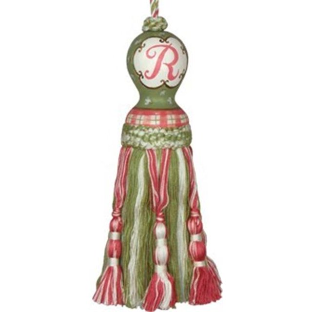 123 Créations C450PP.8 Pouce Pompon Initial - Vert et Rose