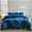 Blue White Tie Dye, variant on Wajade Plush Duvet Cover Set 3 Piece - Luxury Ultra Soft Fluffy Fuzzy Comforter Cover with 2 Pillow Shams Faux Fur Bedding Set,King Size,Yellow White Ombre