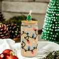 thumbnail image 5 of Hogloyecr Color Changing Christmas Cup, 2026 New Cute Color Changing Glass Cup with Leakproof Lid & Straw, Christmas Glass Cup for Iced Coffee & Cold Drinks K, 5 of 6
