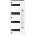 thumbnail image 3 of Front Exterior Prehung Steel Door / Ronex 0131 Grey / Entry Metal Modern Painted W36x96 Right-hand, 3 of 6