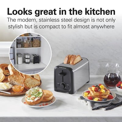Compact Toaster Black