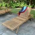 thumbnail image 2 of Titan Great Outdoors Set of 2 Grade A Teak Reclining Lounger with Armrests, Indoor Outdoor Solid Wood Patio Furniture, 2 of 6