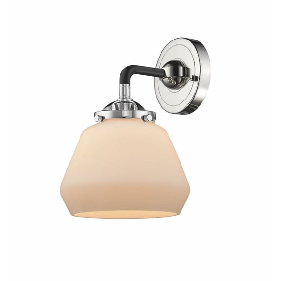 Innovations 284-1W-BPN-G171-LED Fulton 1 Light Sconce part of the Nouveau Collection, Black Polished Nickel