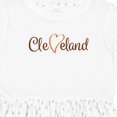 thumbnail image 4 of Inktastic Cleveland Heart Cursive Orange Girls Toddler Dress, 4 of 5