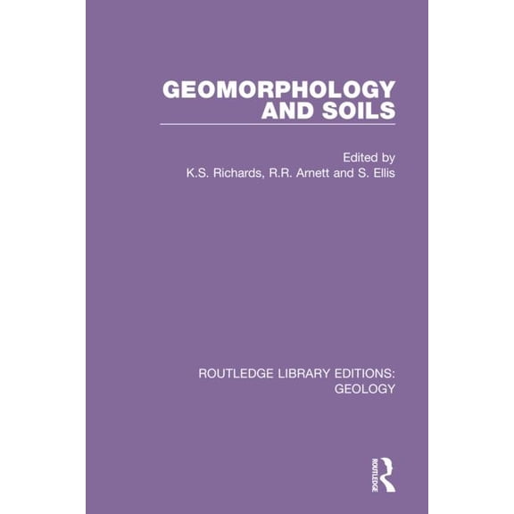 Routledge Library Editions: Geology Geomorphology and Soils, Book 16, (Hardcover)
