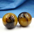 thumbnail image 3 of HEVIRGO 2Pcs/Pair Health Baoding Ball Sea Willow Finger Exercise Resin Synthetic Smooth Stress Relieving Exercise Handball for Elders, 3 of 10