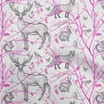 thumbnail image 1 of oneOone Cotton Jersey Fuschia Pink Fabric Animal Diy Clothing Quilting Fabric Print Fabric By Yard 58 Inch Wide, 1 of 4