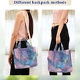 thumbnail image 4 of FORMRS Womens Corduroy Tote Bag Crossbody Shoulder Handbag with Pocket, Pink Marble Pattern, 4 of 7