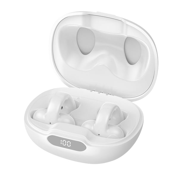 Auriculares inalámbricos con clip de oreja Bluetooth, auriculares de conducción ósea de aire, auriculares con clip para la oreja