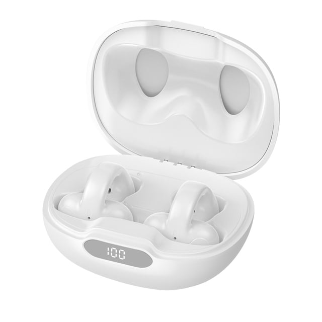 Auriculares inalámbricos con clip de oreja Bluetooth, auriculares de conducción ósea de aire, auriculares con clip para la oreja