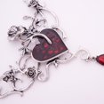 thumbnail image 3 of Collar de diamantes de imitación de Halloween, colgante de corazones rojos artificiales, collar gótico Punk, 3 of 5