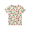 thumbnail image 4 of CCRFTGI Cute Shirts for Kids Girls Size 6 Summer Short Sleeve Fruit Print Tee Shirts Casual Loose Comdy Girls Clothes Crew Neck T-Shirts Red 9-10 Years, 4 of 4