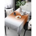 thumbnail image 6 of Gray Orange Table Cloth, Modern Gradient Geometric Waterproof Tablecloth for Rectangle Tables, Reusable Washable Fabric Table Cover for Restaurant Kitchen Dining Tables 54"x108", 6 of 6