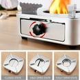 thumbnail image 7 of Compact Portable Stainless Steel Camping Stove, Small Indoor Cooker for Outdoor BBQ, Picnics & Travel, Durable & Windproof Design(Gold), 7 of 7