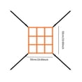 thumbnail image 2 of Siruishop Strike Target for Baseball Net for Throwing Batting Catching Practice Target 9 Grids, 2 of 8