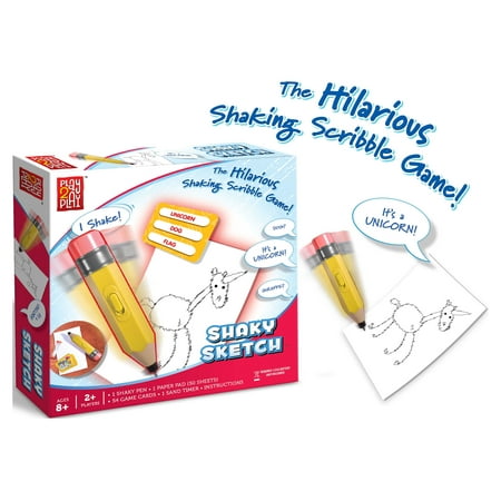Play 2 Play Shakey Sketch Game, Novelty Pen and Paper Game, Children Ages 6+