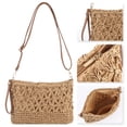 thumbnail image 1 of Bolso Mano para Axila Hombro Verano Tejido Paja Viajes en La Playa, 1 of 9