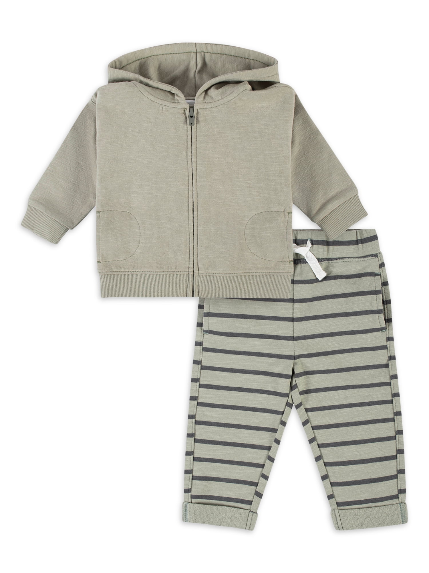 Modern Moments By Gerber Baby Boy Hoodie & Jogger Pant, 2Piece Outfit