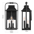 thumbnail image 5 of PARTPHONER Large Outdoor Light Fixture, 15.8'' Front Porch Light 3-Lights Anti-Rust Exterior Wall Mount Lantern Sconce with Clear Glass, 5 of 8