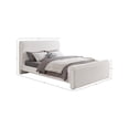 thumbnail image 3 of Meridian Furniture Stylus Cream Boucle Fabric King Bed, 3 of 8